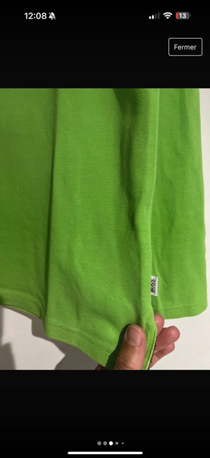 Polo manches longues Hugo Boss taille 10 ans 138cm - photo numéro 3