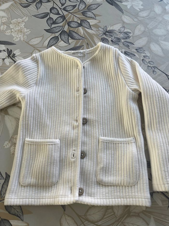 Veste blanc beige 3 ans - photo numéro 2