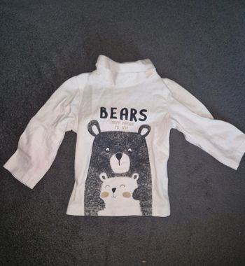 Tee shirt manches longues 1 mois