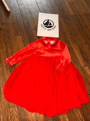 Robe en velour petit bateau 3 ans