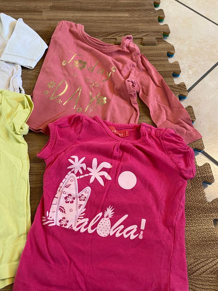 4 tee shirts 6 mois - photo numéro 3