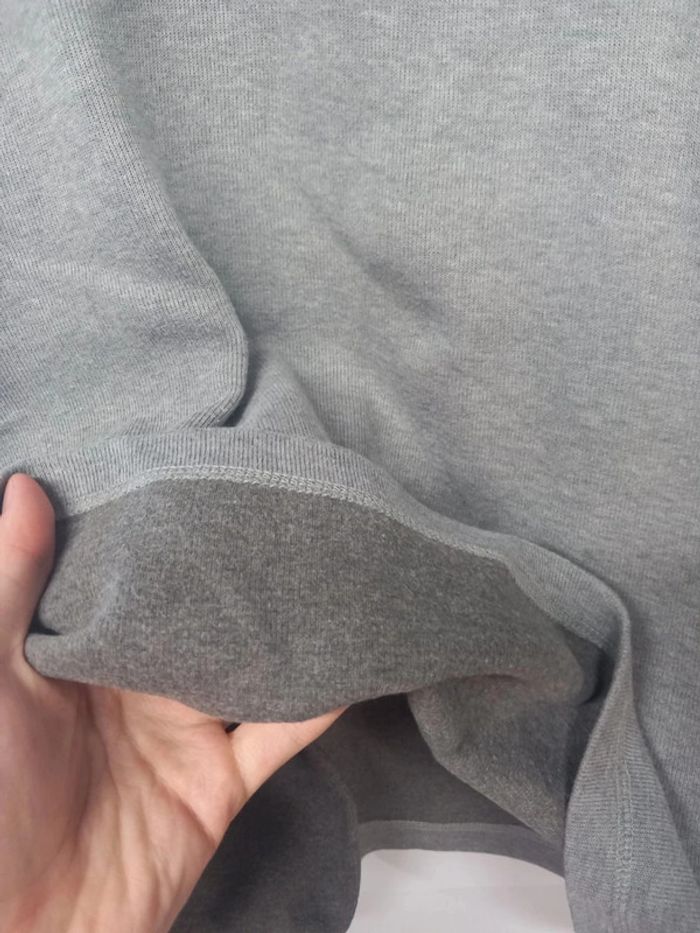 Pull/Sweat Vintage Zip Gris - photo numéro 5