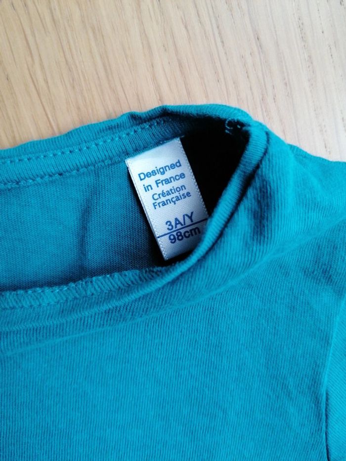 T-shirt Okaidi vert 3 ans 98 cm - photo numéro 5