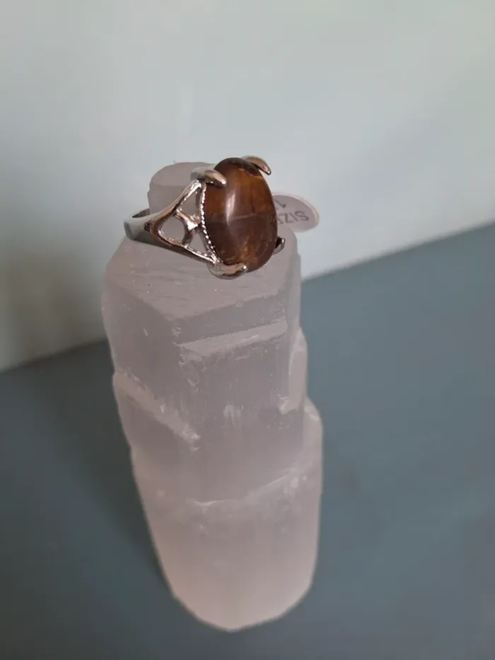 Bague œil de tigre - Taille 17