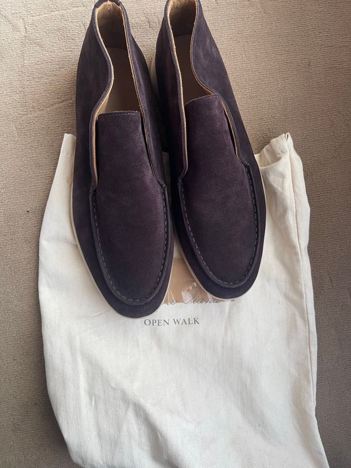 Mocassins homme Premium – Daim Aubergine 🍇 - photo numéro 1