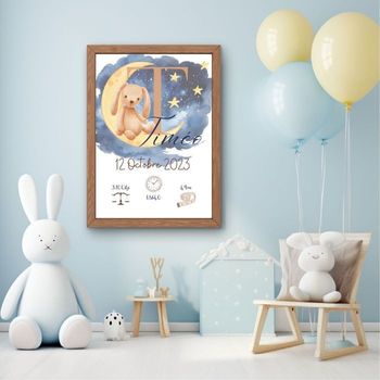 affiche naissance personnalisé