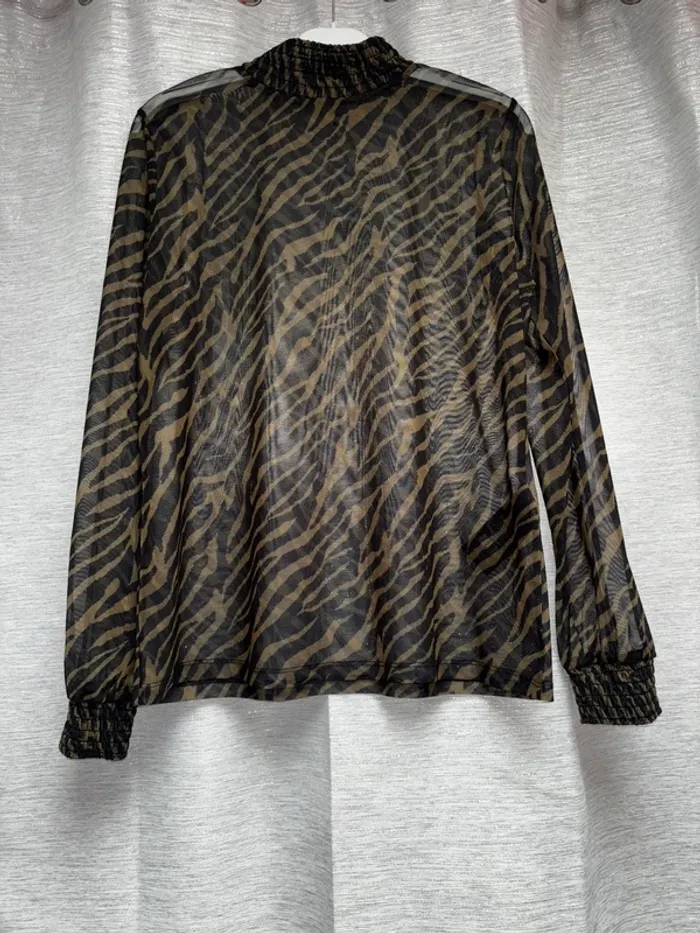 Blouse femme Aaiko, haut femme, taille M, blouse transparente, tee-shirts, t-shirt transparent vert - photo numéro 6