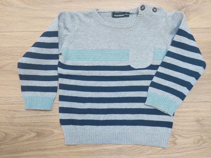 Pull rayé en coton In Extenso 86 cm (18 mois)