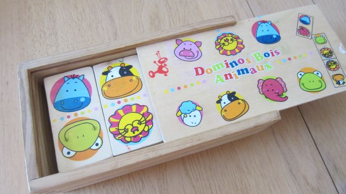 Jeu domino en bois theme animaux - photo numéro 2