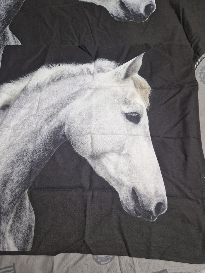 Housse de couette 1 personne cheval equitation - photo numéro 2