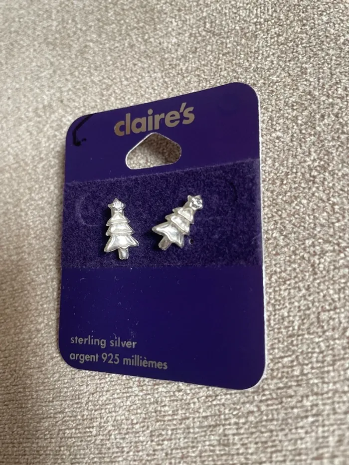 Boucle d’oreille sapin Noël - photo numéro 2