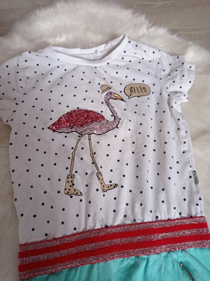 Name it 🦩robe chic 9 ans flamant rose sequin - photo numéro 2