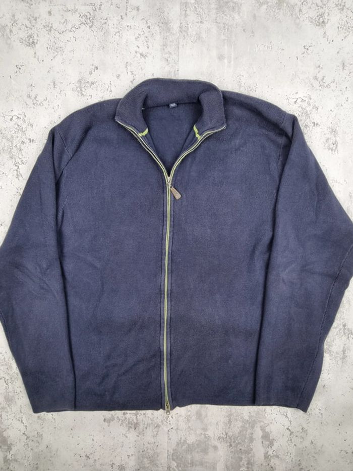 Veste zippée Tommy Hilfiger – Bleu marine – Taille XL Hommes (mesures en photos) - photo numéro 3