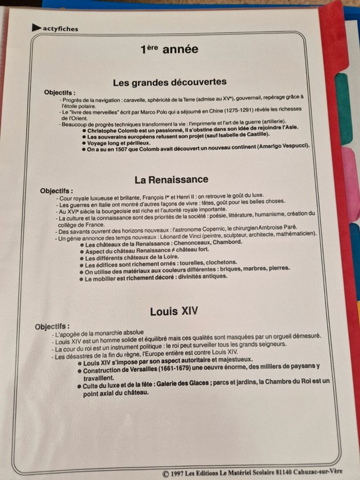 Classeur histoire cycle3 - photo numéro 4
