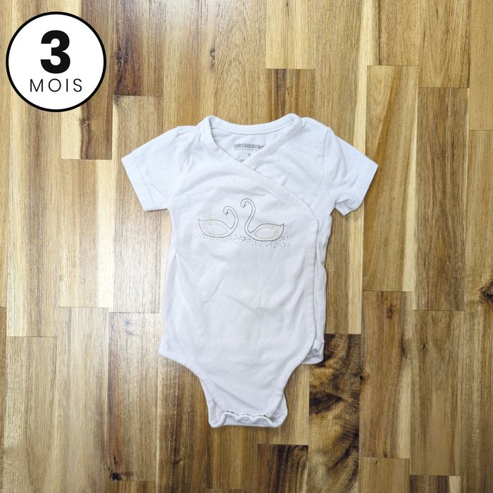 Lot de 3 body  blanc 3 mois - photo numéro 8