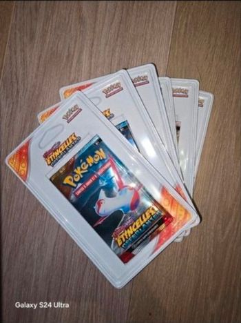 Pokemon lot de 6 booster ev8 etincelle déferlante