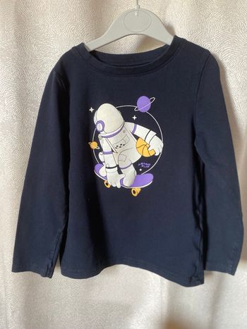 T-shirt marine cosmonaute 4 ans kiabi