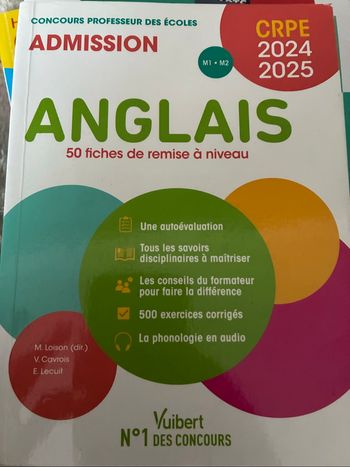 Anglais CRPE 2025