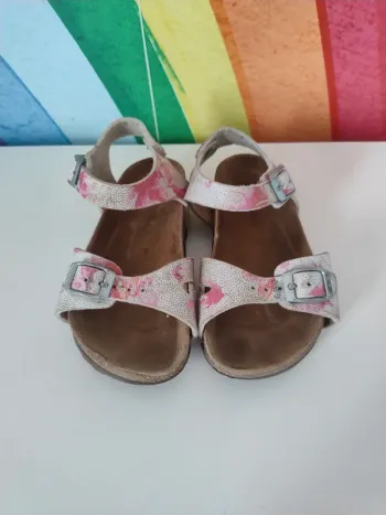 Sandales fille en cuir