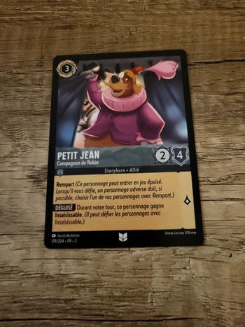 Carte Lorcana Petit Jean