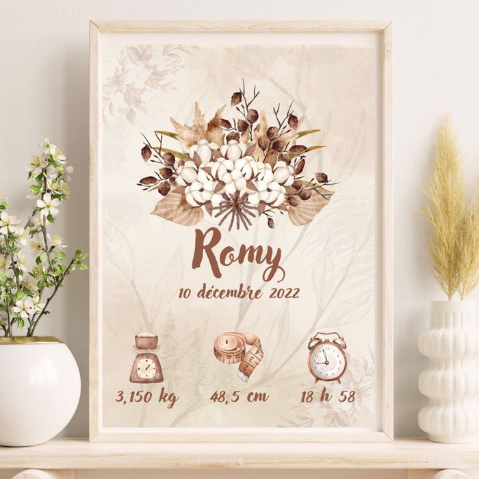 Affiche Naissance Personnalisée