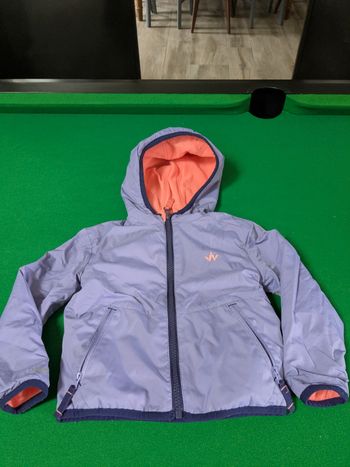Blouson chaud fille réversible 2 ans