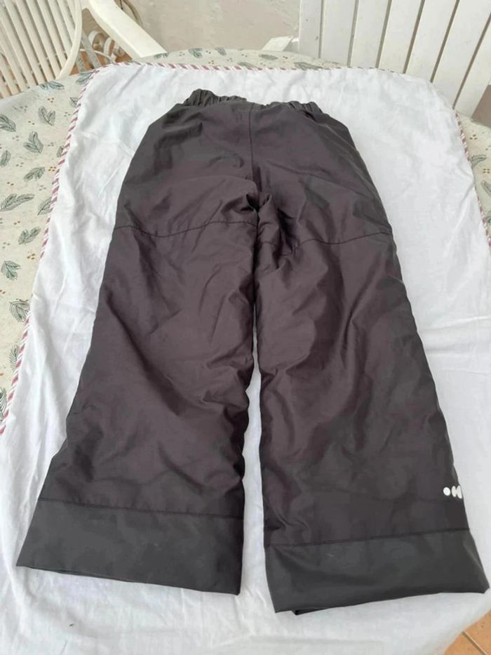 Pantalon de ski 6 ans gris noir