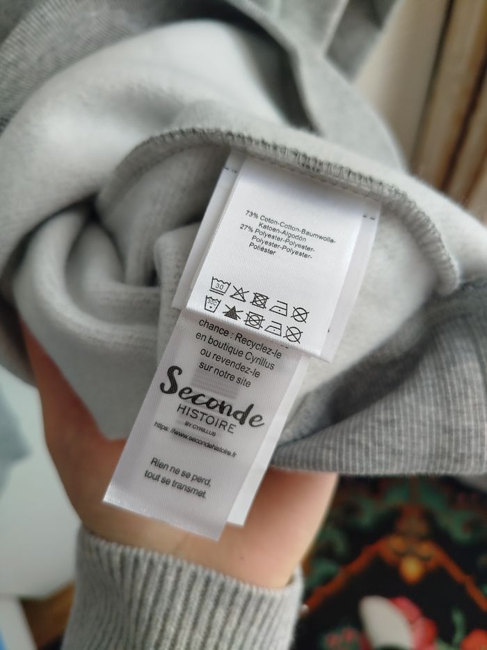 Sweat mixte gris Cyrillus taille 1 neuf - photo numéro 7