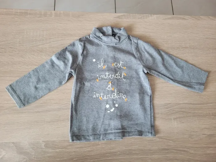 Lot de 3 sous-pulls fille en 9 mois - photo numéro 7