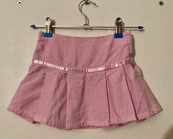 jupe plissée en velours fin