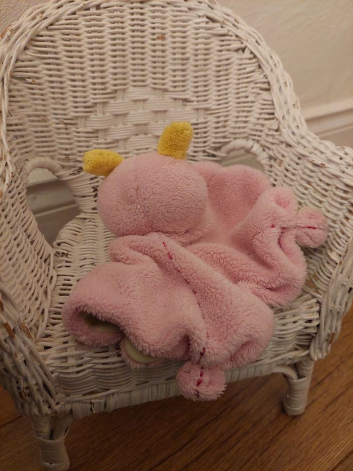 Doudou coccinelle rose Babou - photo numéro 4
