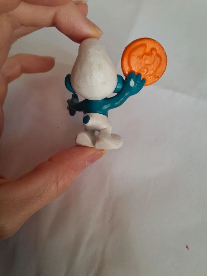 Magnifique stroumpf vintage ancien médaillé - photo numéro 3