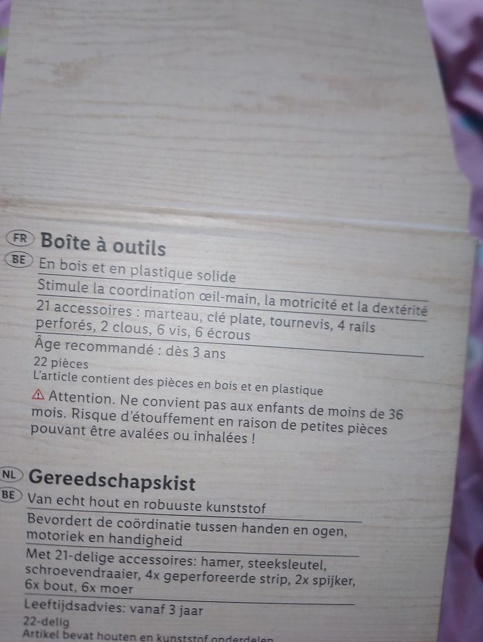 Boîte à outils en bois 22 pièces 
Playtive - photo numéro 8