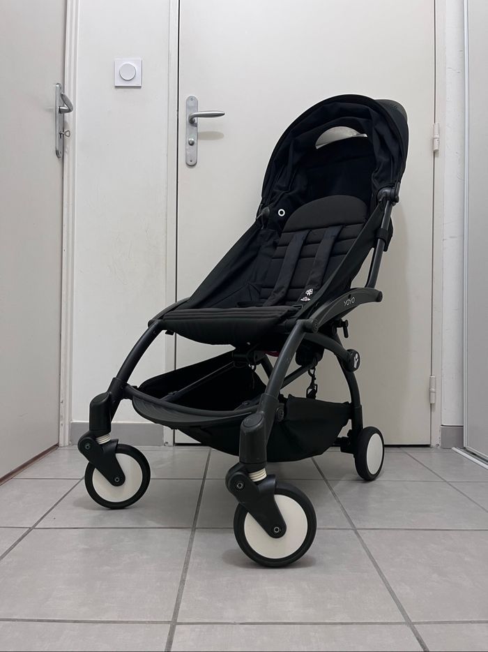 Poussette YOYO 2  avec nacelle toffee et pack 6+ noir - photo numéro 5