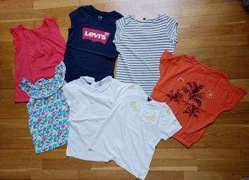 Lot tee shirt manches courtes été fille 10 ans