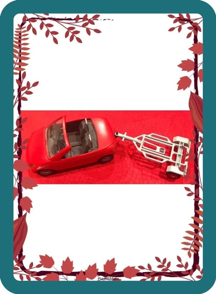 Voiture et remorque playmobil