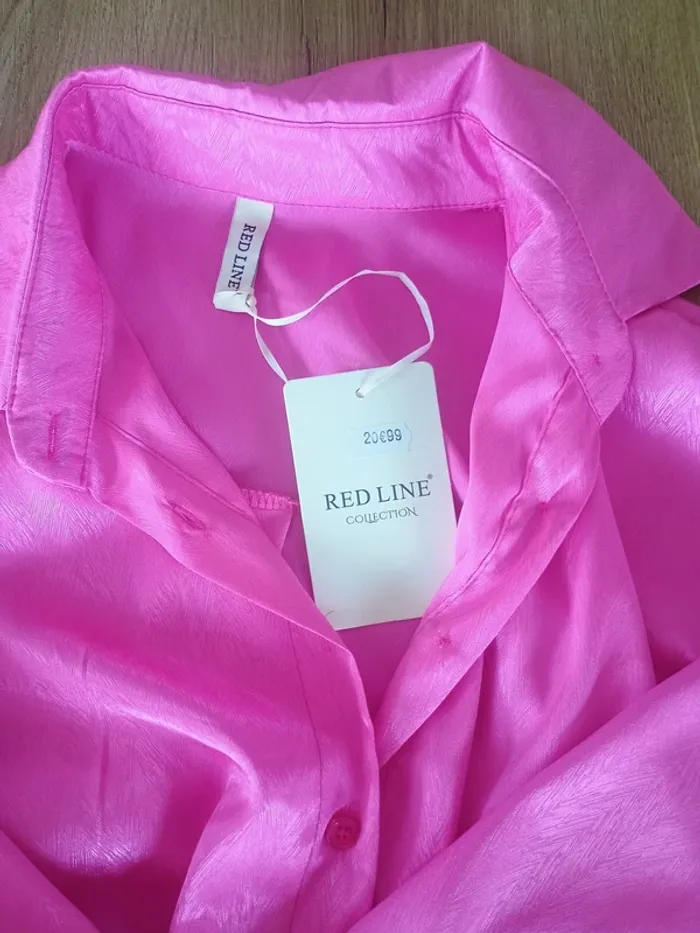 chemisier rose satin neuf TU - photo numéro 4