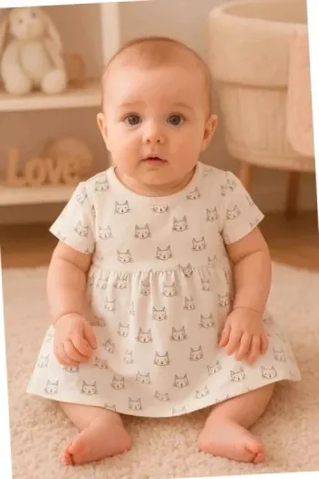Jolie robe 6 mois fille lapin