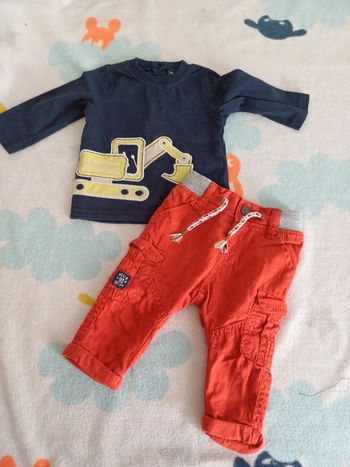 Ensemble pantalon et t-shirt 3 mois