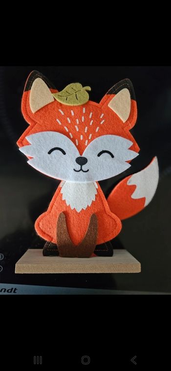 Figurine renard en feutrine