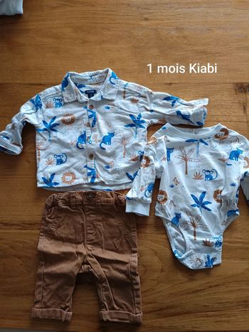 Ensemble garçon 1 mois Kiabi