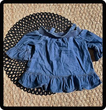 Blouse épaule jean