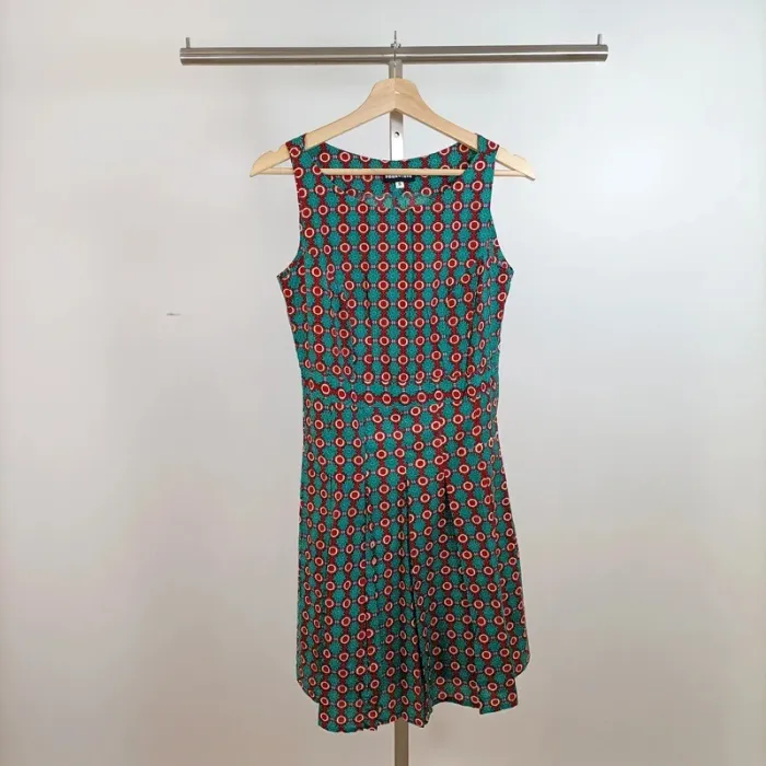 Robe sans manches Foakutata imprimé géométrique coloré taille S A882