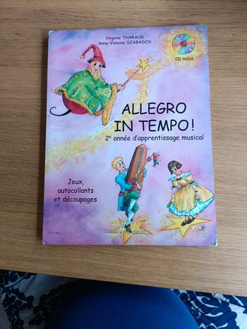 Allegro in tempo 2eme année d'apprentissage musical