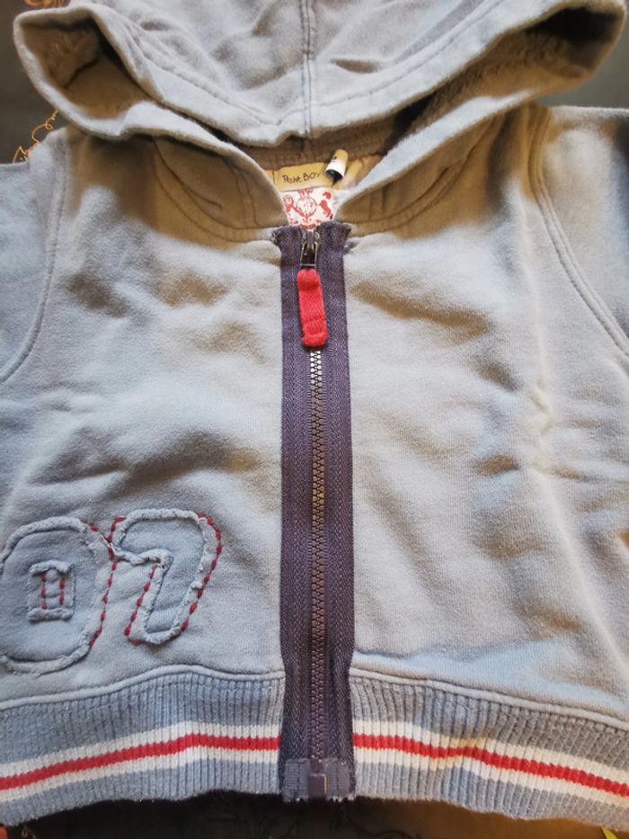 sweat zippé taille 12 mois - photo numéro 2