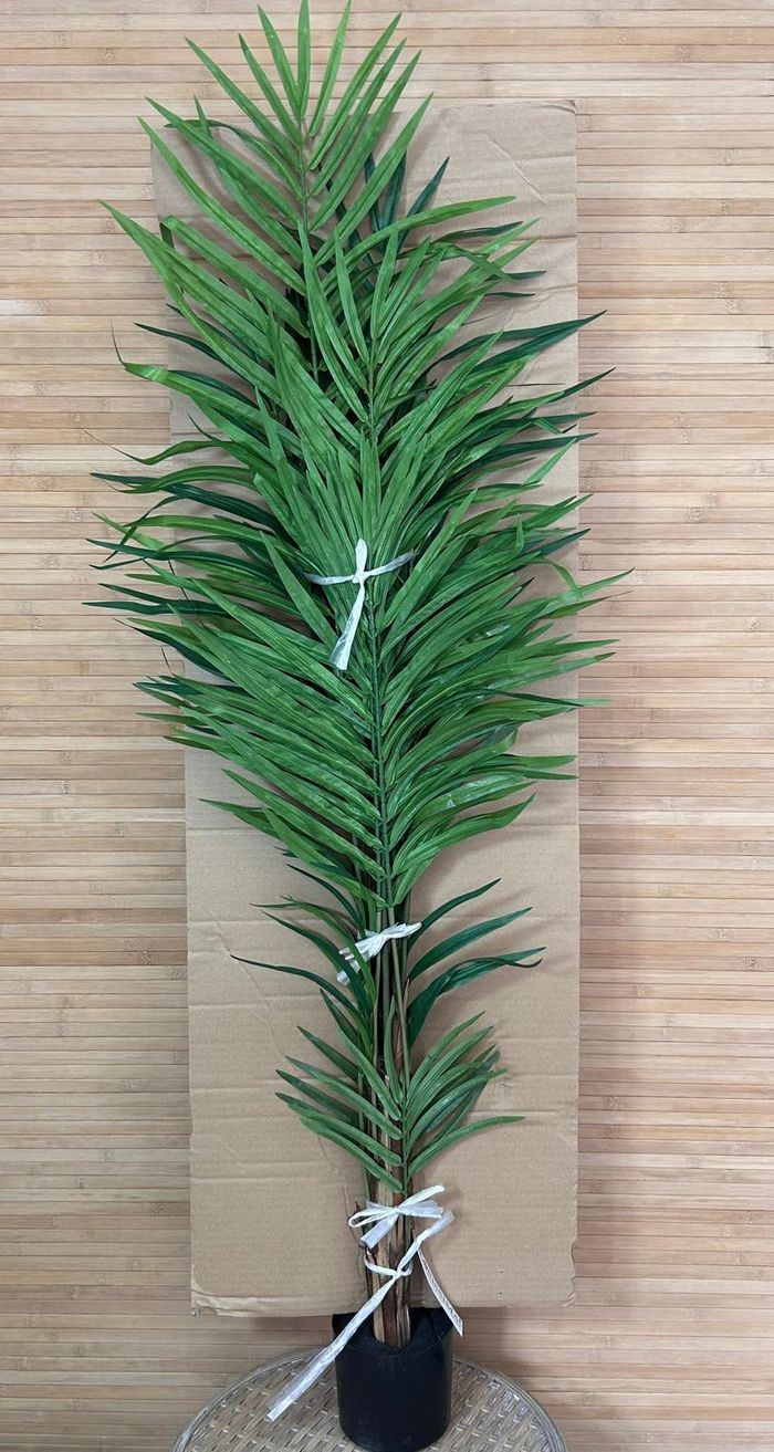 Palmier Areca 120cm en pot. Plante vertes artificielle avec tronc plutôt réaliste - photo numéro 3