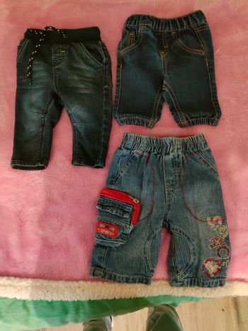 3 jeans garçon 3 mois