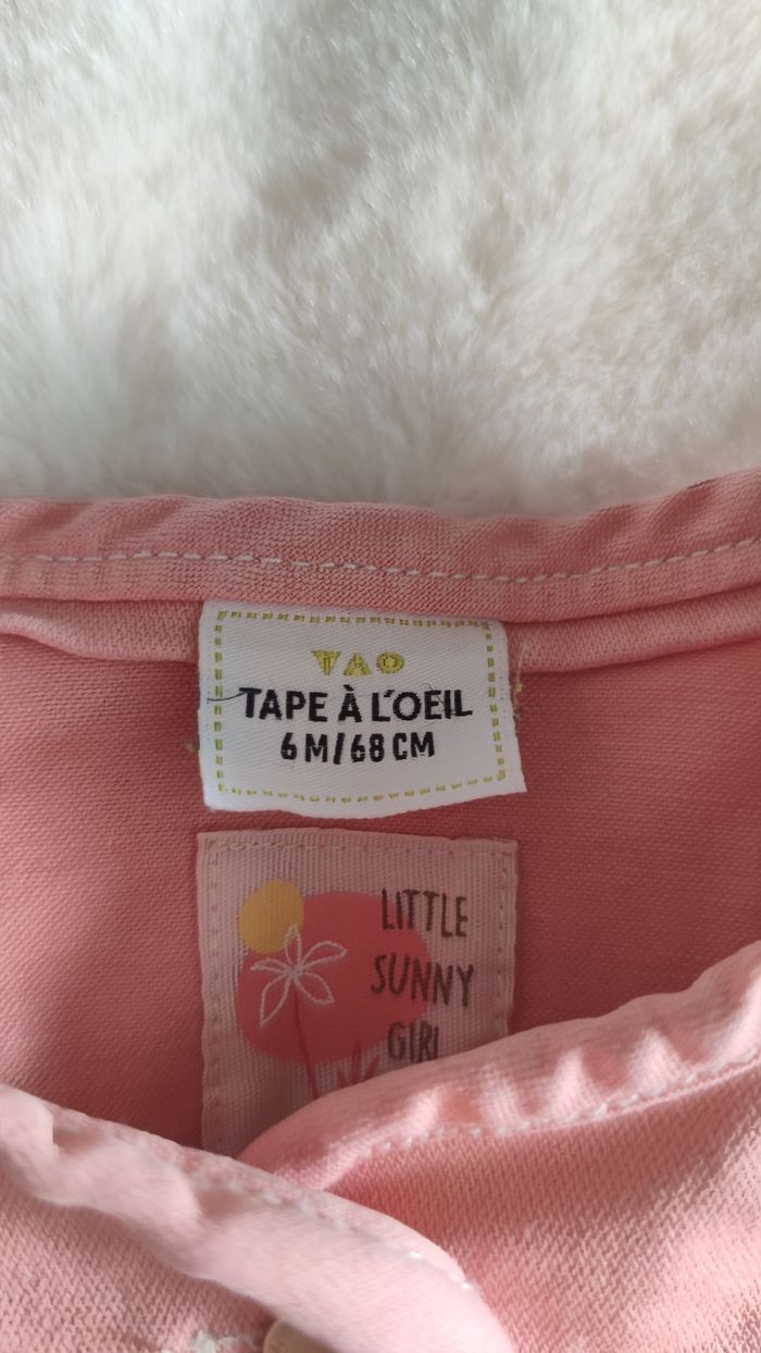 Veste jean rose tape à l'oeil 6 mois - photo numéro 2