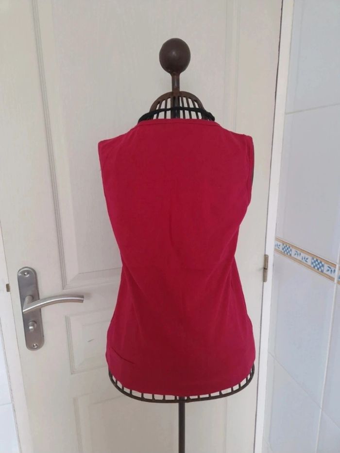 Débardeur rose et noir femme taille L/40 - photo numéro 4