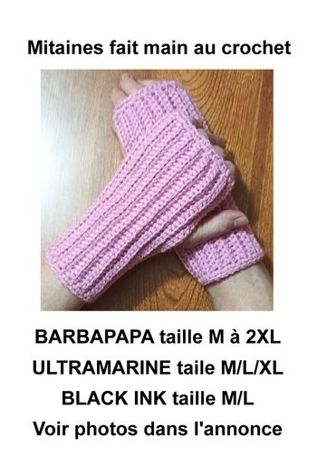 Mitaines fait main au crochet